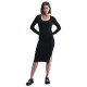 Nike Γυναικείο φόρεμα Sportswear Chill Knit Tight Midi Mini-Rib Dress